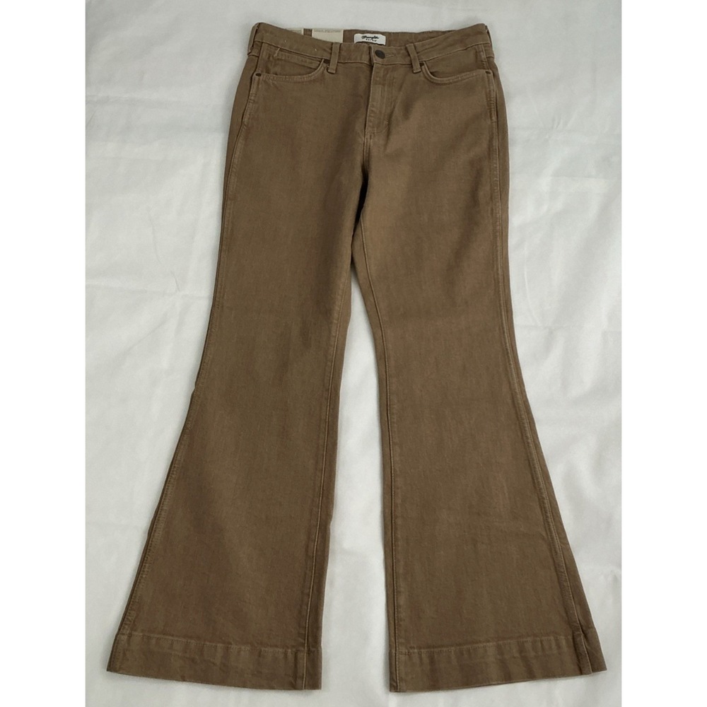 Wrangler Retro Bailey Emersyn Colorwash Trouser Jean 32x32 Brown Flare NEW